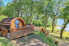Loch Awe Camping Pods with waterside views