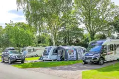 Fully serviced hardstanding pitches (6.1m x 7.6m) with space for a car Fully serviced hardstanding pitches (6.1m x 7.6m) with space for a car