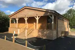 Facilities block with ladies and gents toilets and showers Facilities block with ladies and gents toilets and showers