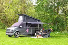 Electric grass tent or motorhome pitch (9m x 8m) with a 16 amp hook up