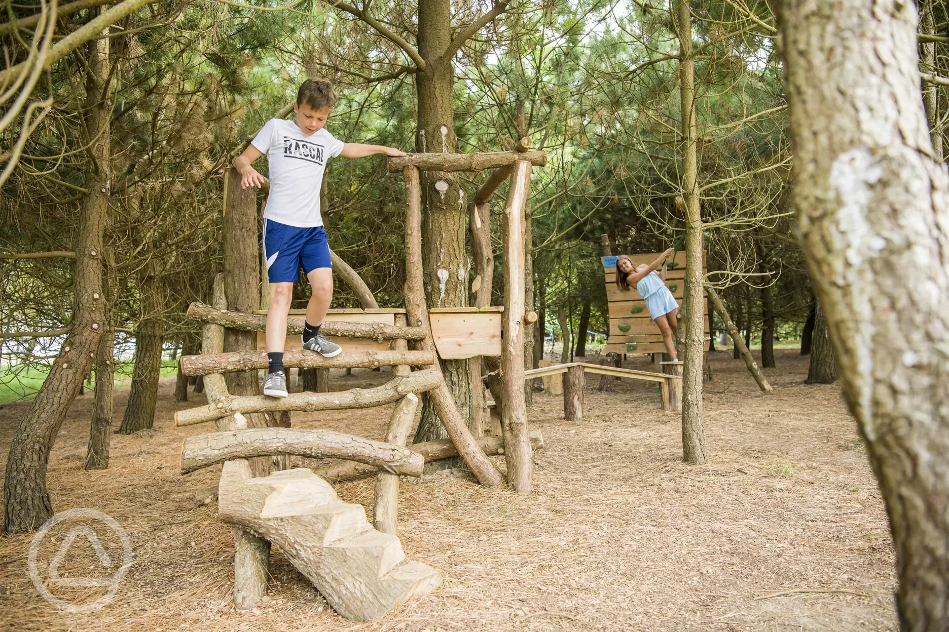 Play area in the woodland
