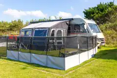 Super grass pitches with electric, grey waste, a water point and TV connection