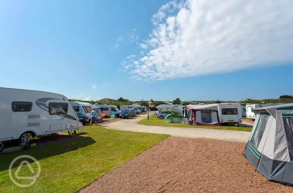 All weather pitches with a semi hardstanding base