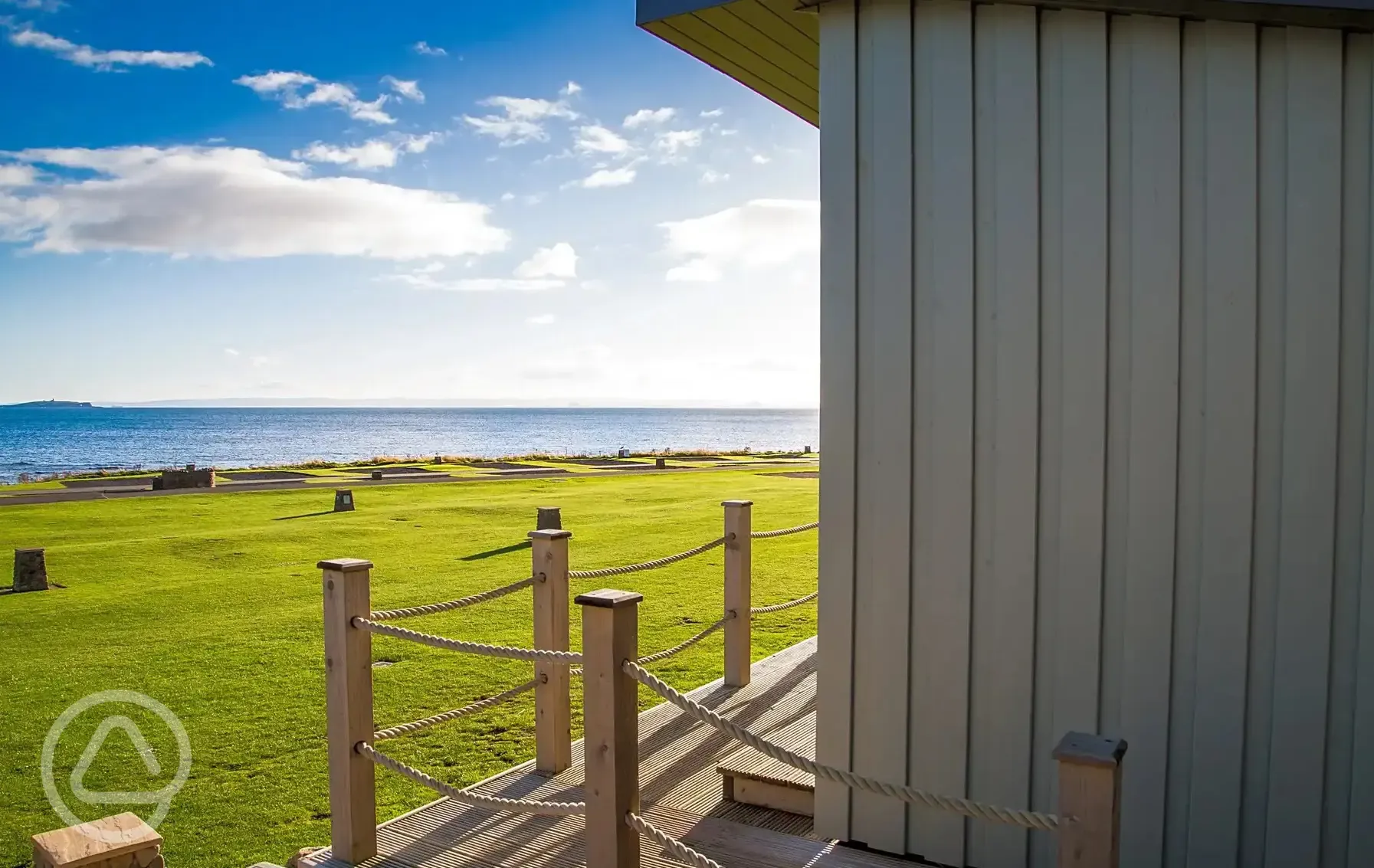 View from the standard beach huts 