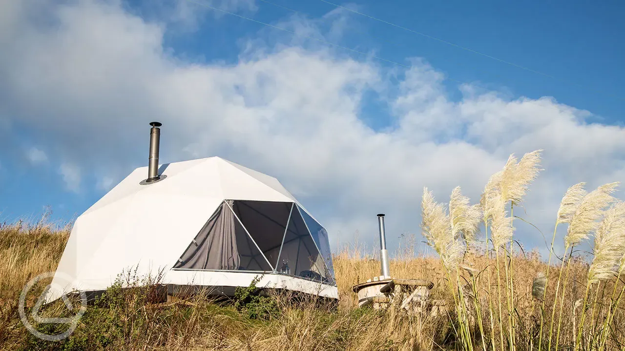 Glamping dome