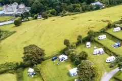 Aerial of the campsite Aerial of the campsite