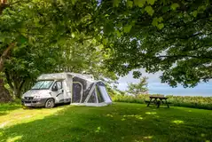 Non electric grass pitches with sea views
