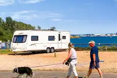 Hardstanding pitches by the water