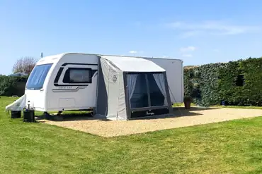 Electric hardstanding pitches with 10 amp hook up