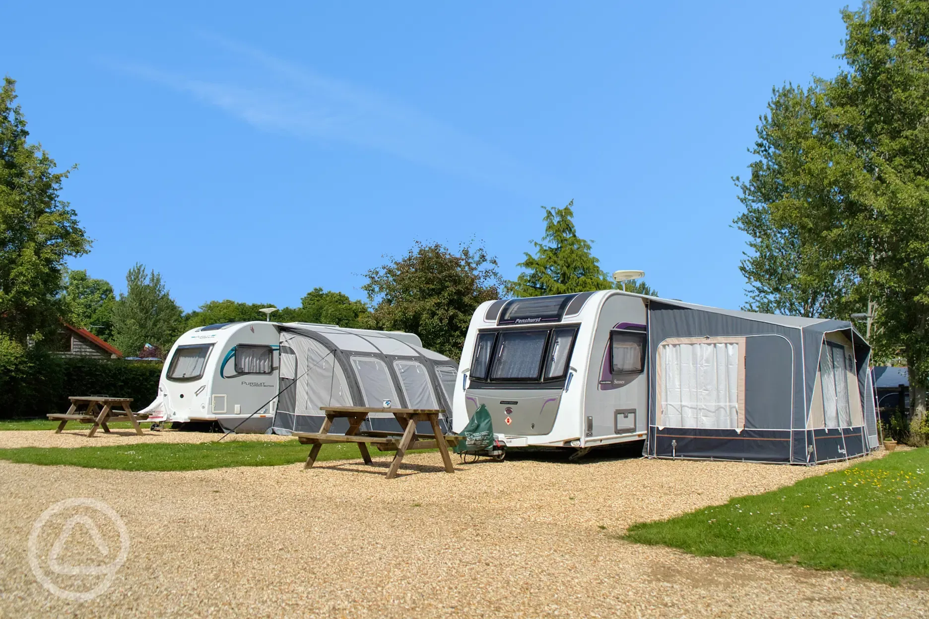 Hardstanding serviced pitches