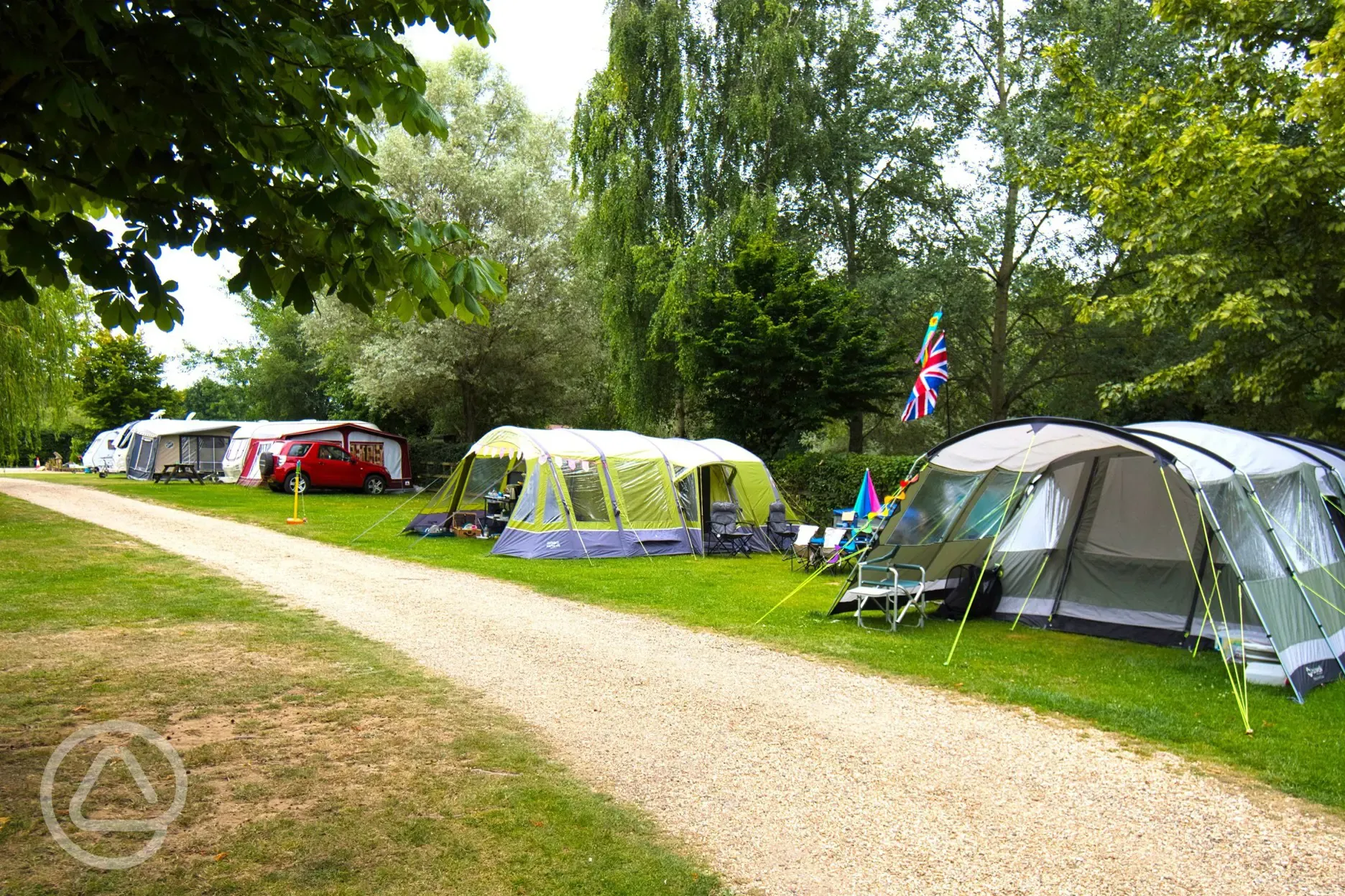 Serviced grass pitches