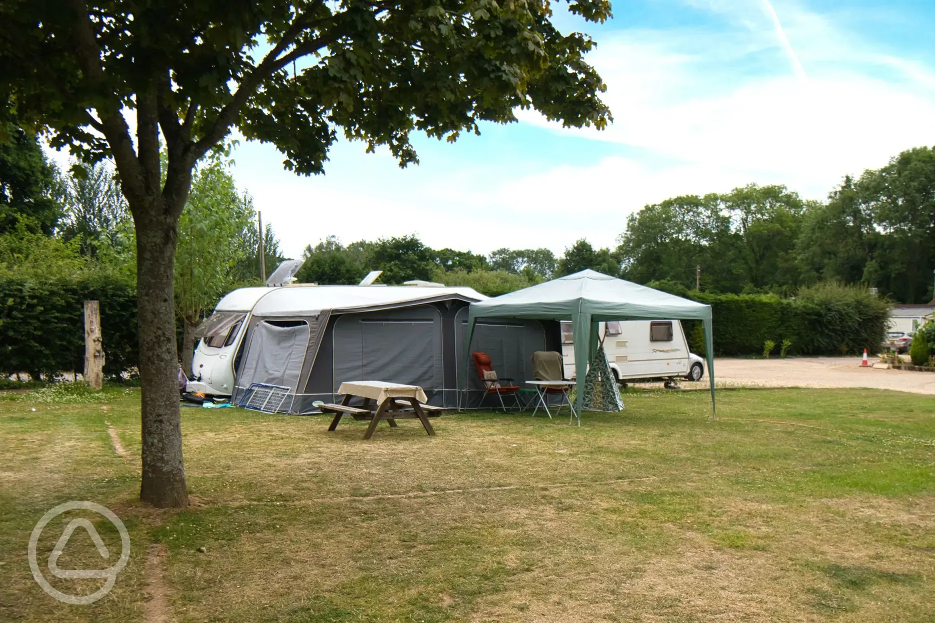Serviced grass pitches