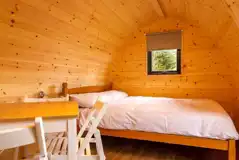 Camping pod interior Camping pod interior