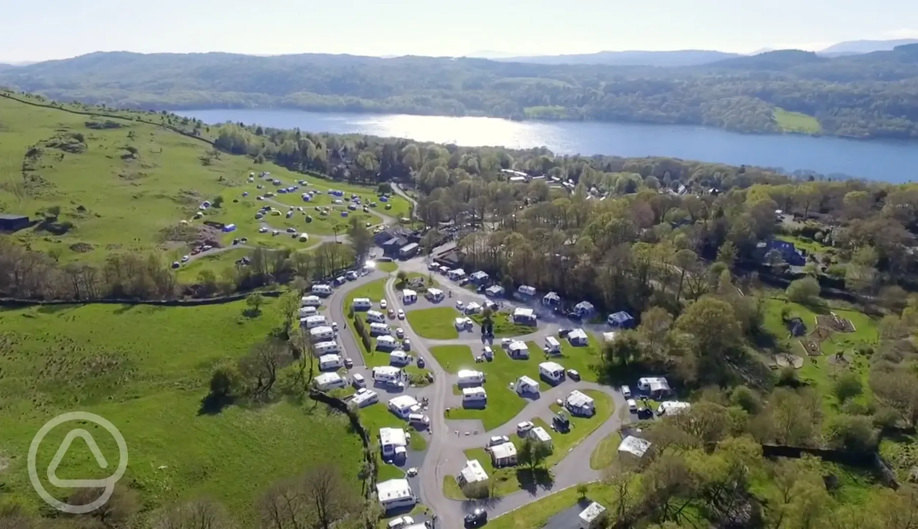 Aerial of the campsite