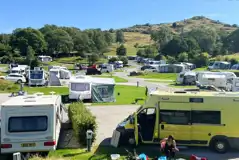 Fully serviced hardstanding touring pitches