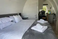 Ensuite glamping pod interior