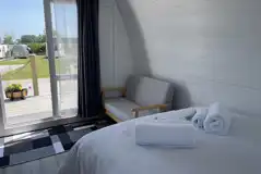 Glamping pod interior