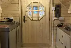 Enchanted cottage kitchen with fridge/freezer