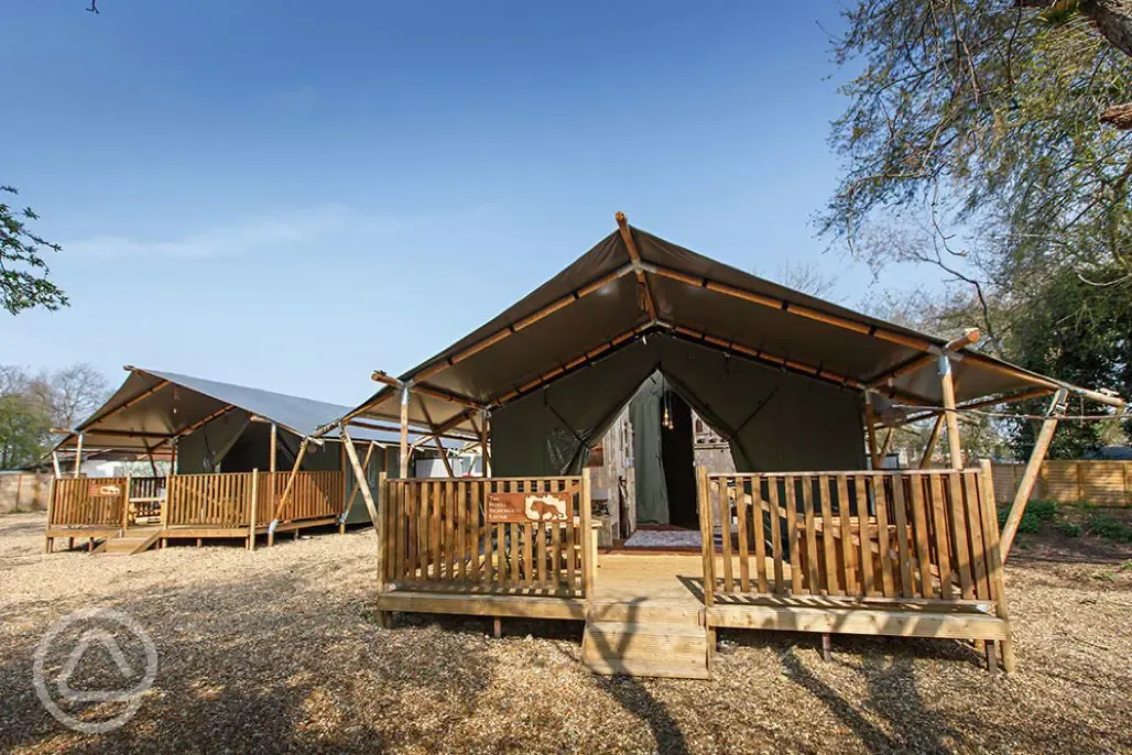 Safari tents at Diglea Holiday Park