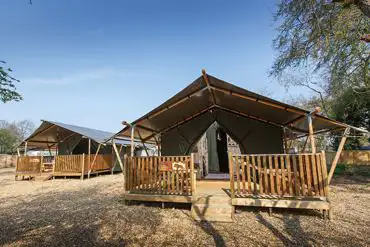 Safari tent exterior