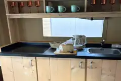 Outback safari tent equipped kitchenette