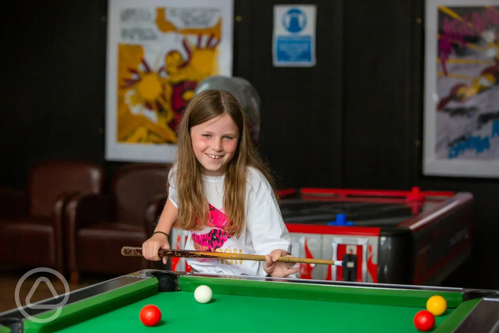 Games room with pool tables and games machines Games room with pool tables and games machines