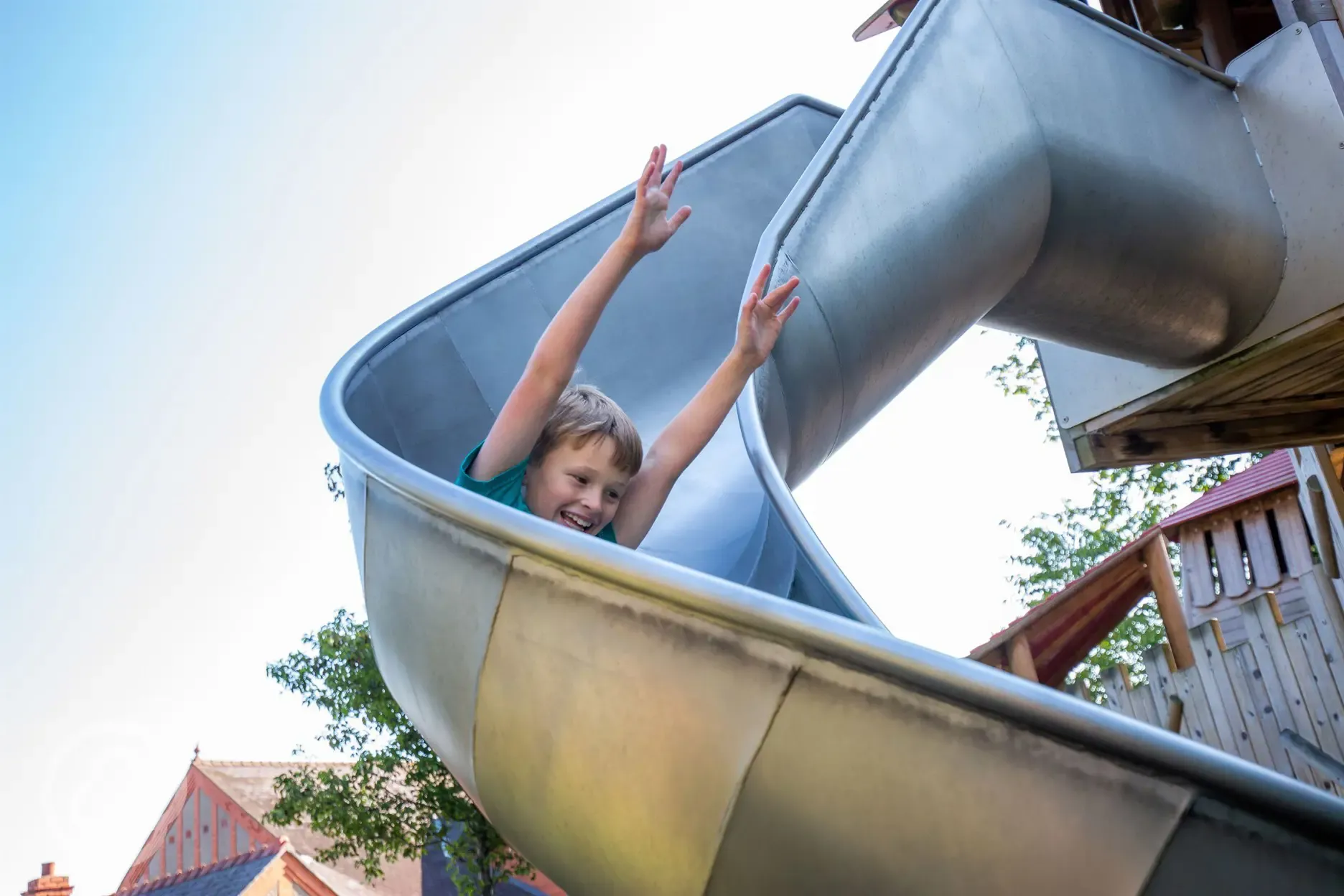 Play area with slide Play area with slide