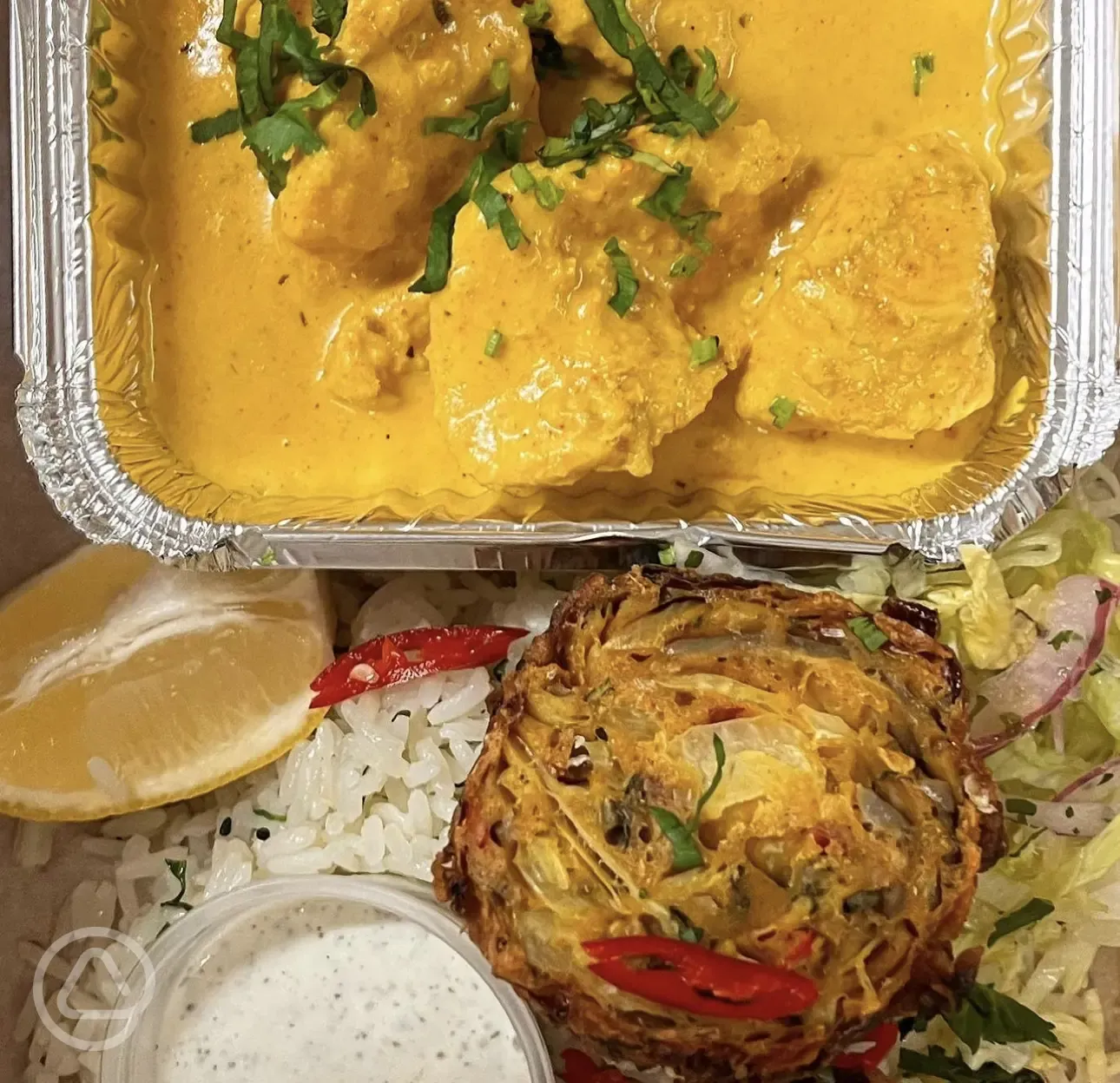 Curry available onsite at Barney's Bar and Take Away