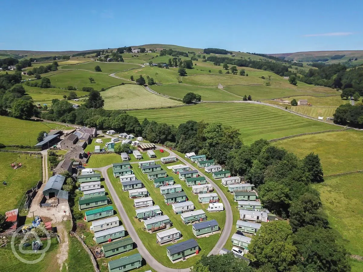 Aerial of the static park