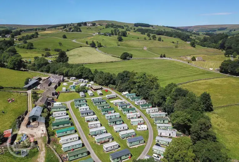 Aerial of the static park
