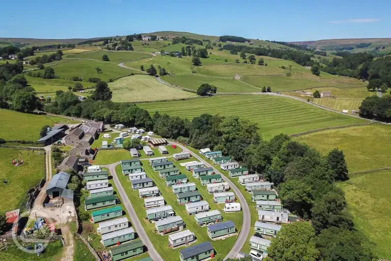 Aerial of the static park