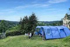 Grass pitches and countryside views