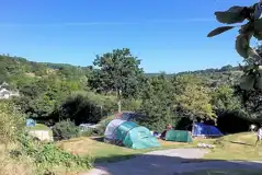 Grass pitches and countryside views