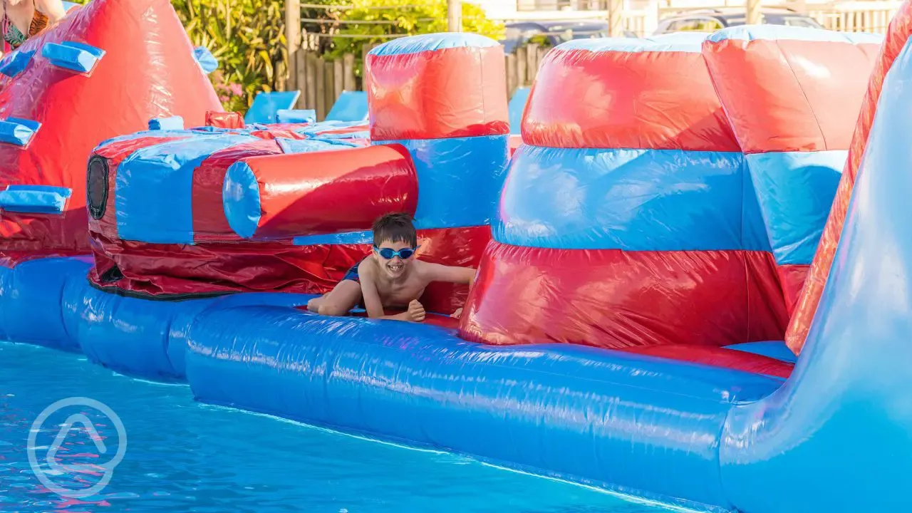 Inflatable assault course