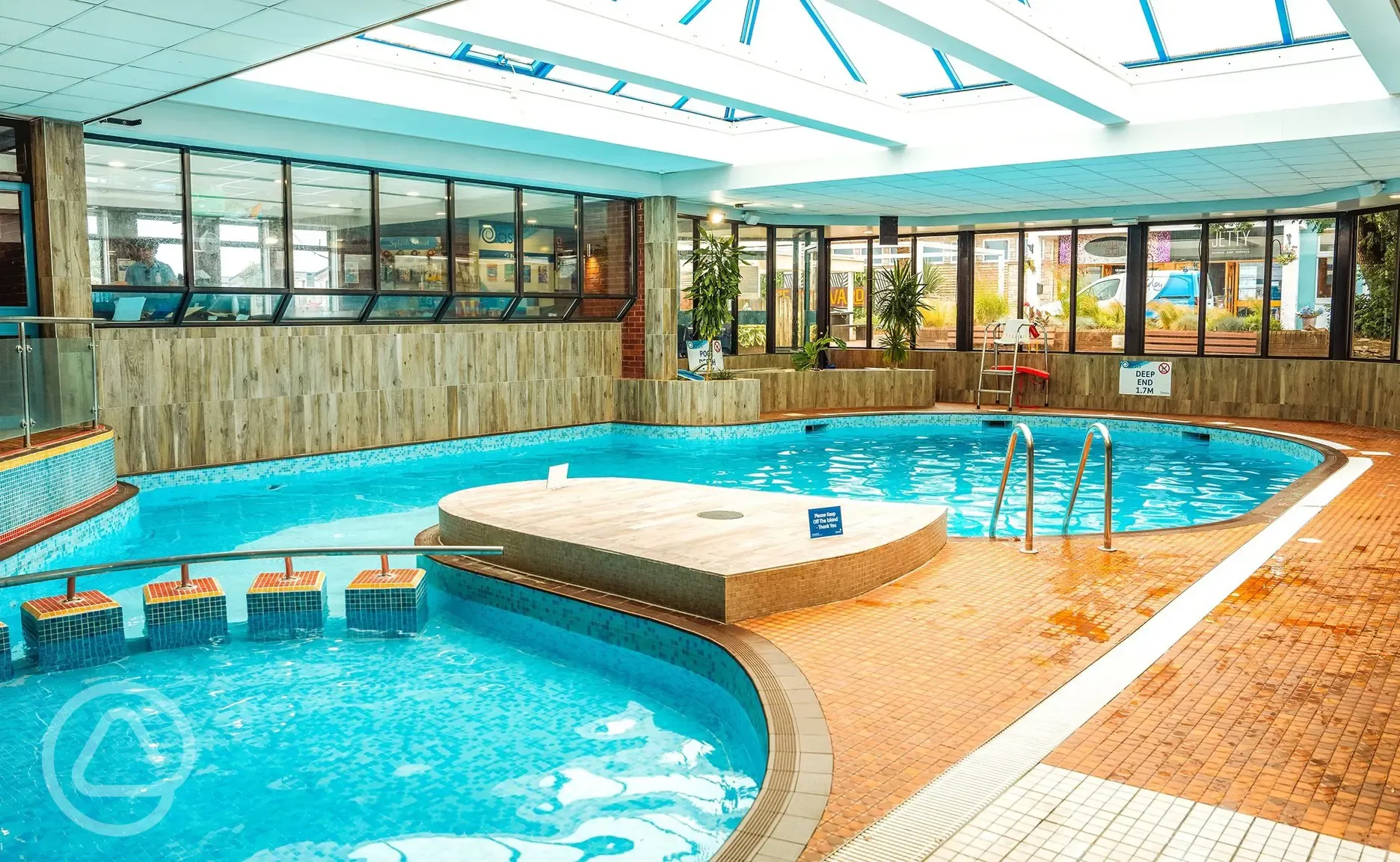 Oasis heated indoor swimming pool