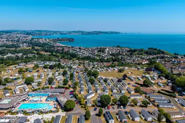 Aerial of Beverley Park with views to the coast