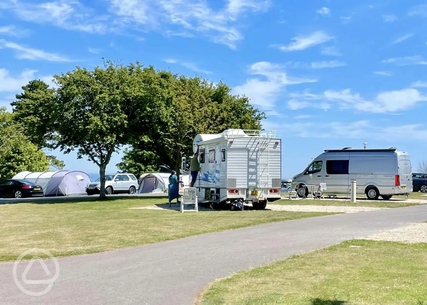 Hardstanding pitches near camping pitches