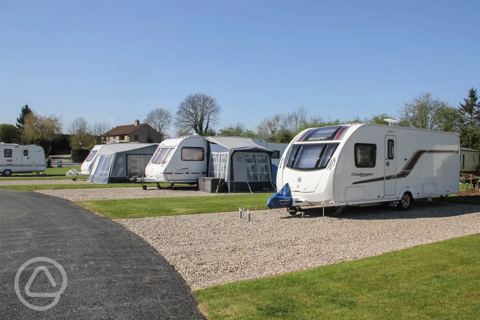 Fully serviced all weather touring pitches