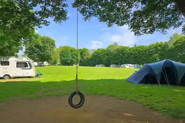 Non electric grass tent pitches