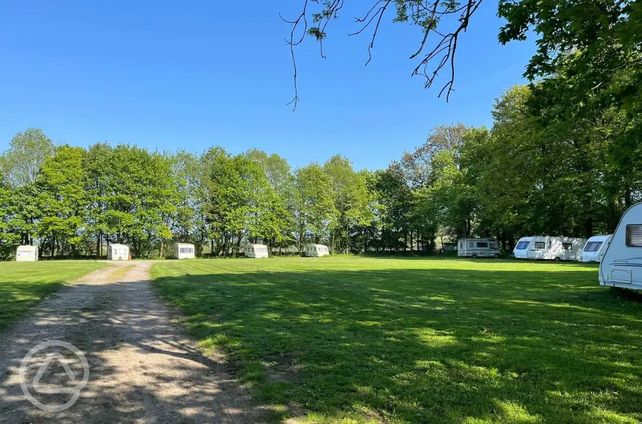 Grass pitches for tourers