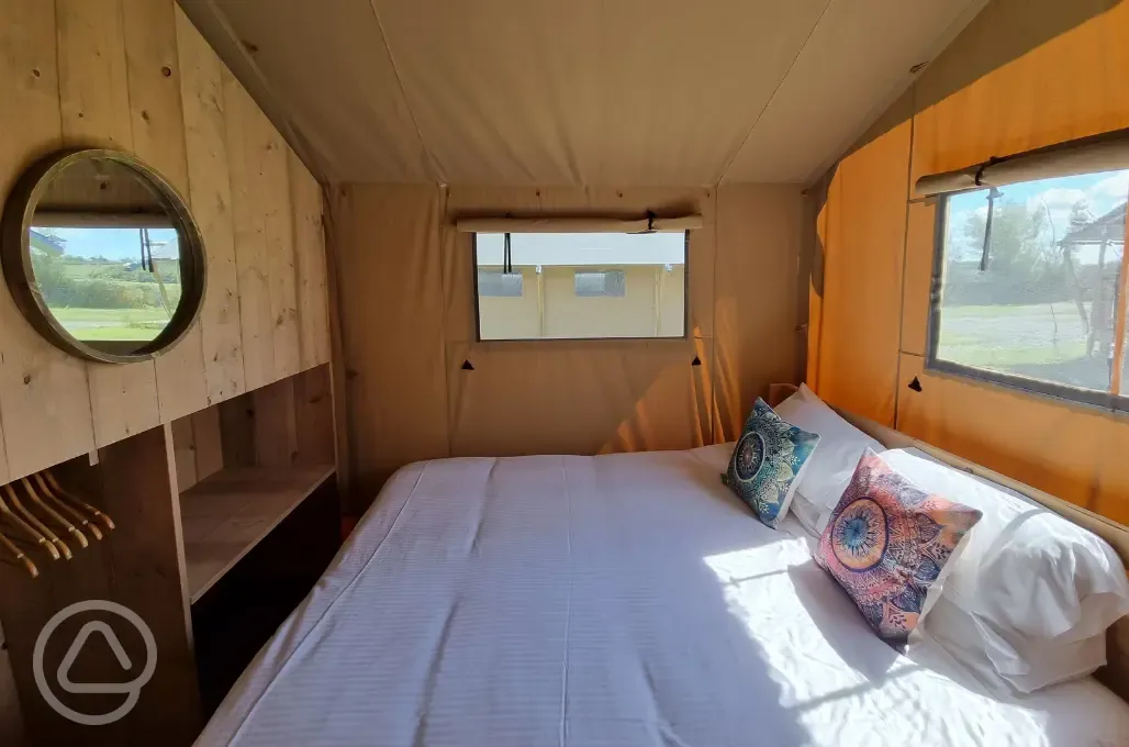 Luxury safari tent bedroom Luxury safari tent bedroom
