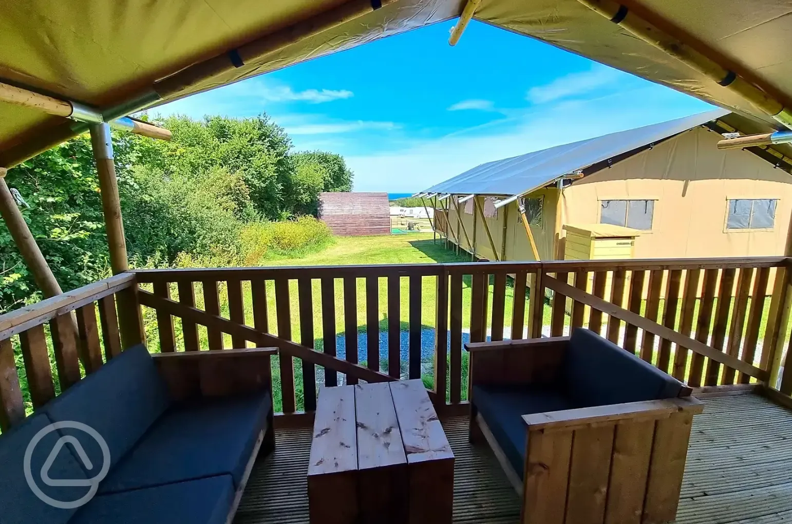 Safari tent views