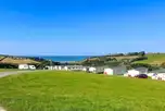 Non electric grass tent pitches with sea views of Widemouth Beach