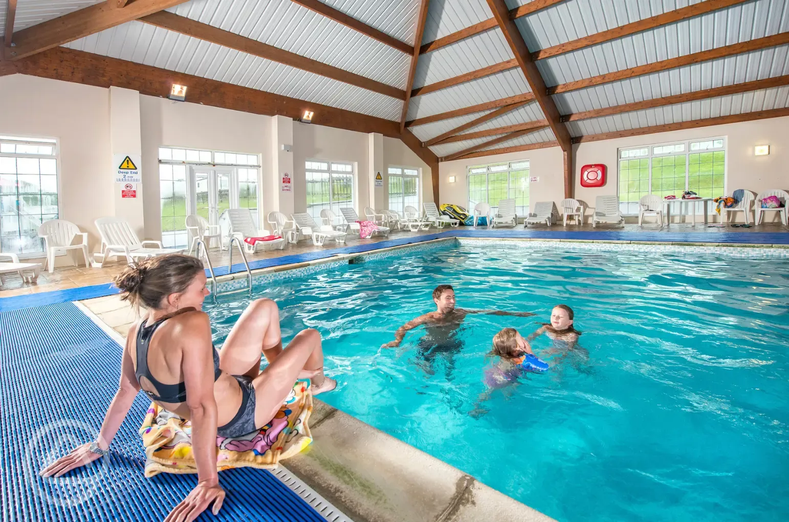 Indoor heated swimming pool