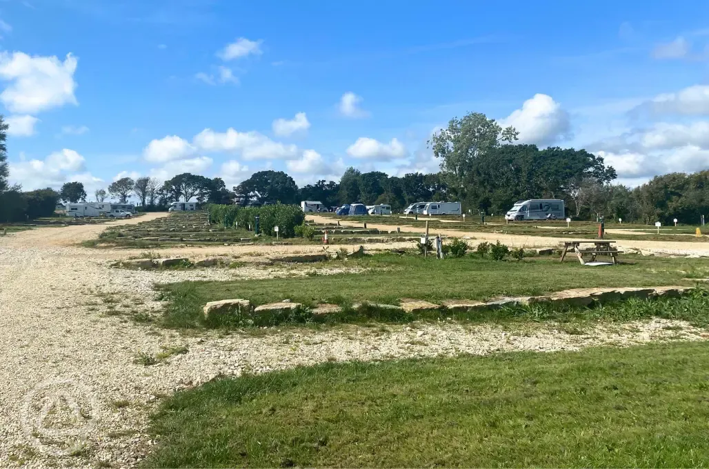 Fully serviced hardstanding pitches suitable for all touring units