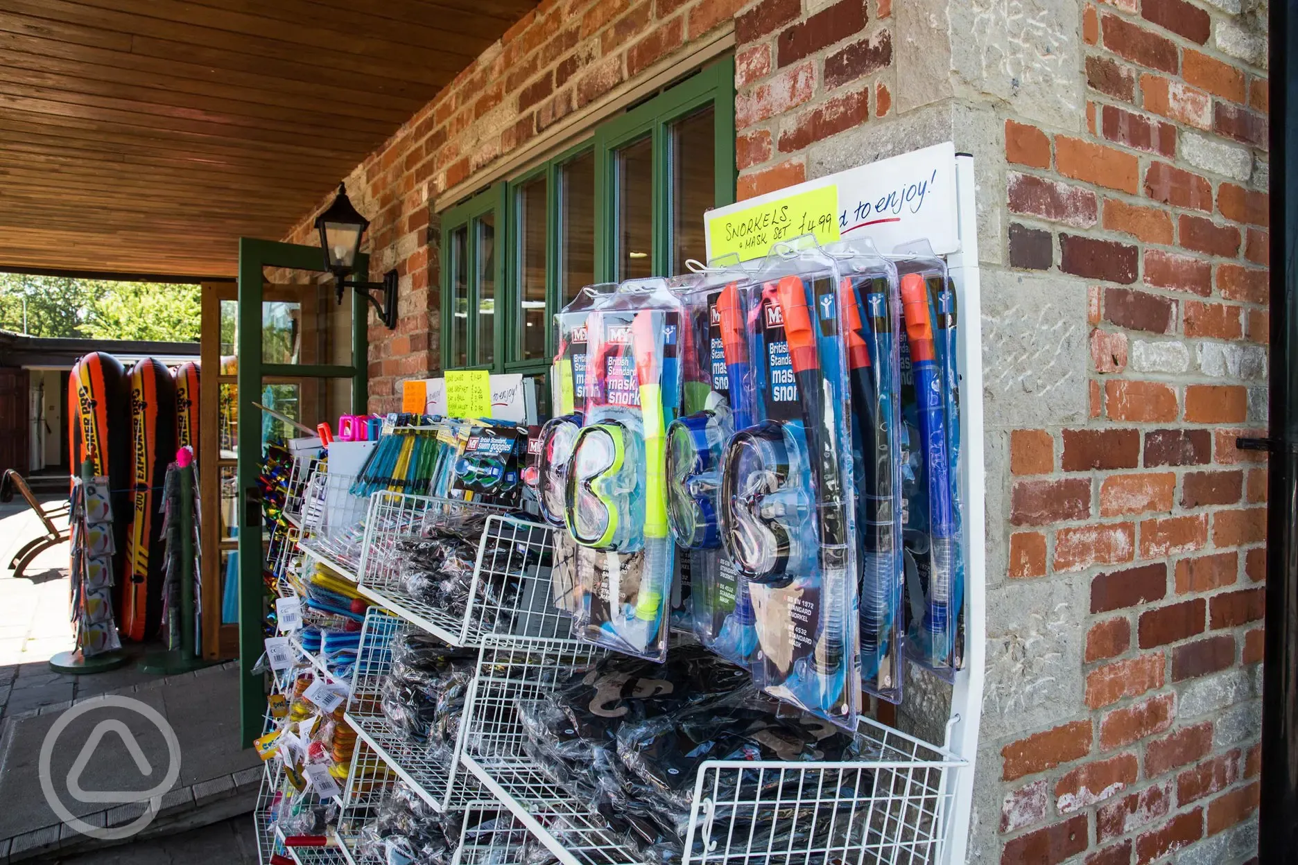 Herston Yards Farm shop with beach equipment