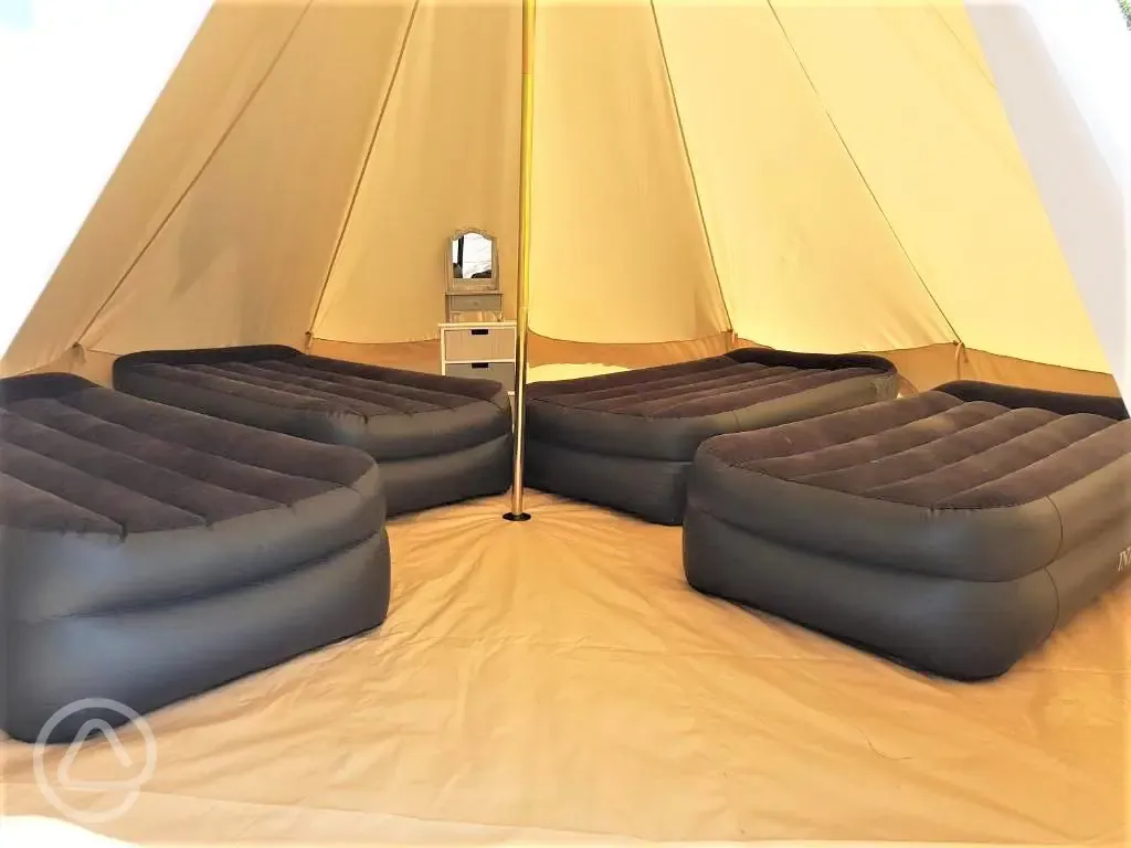Bell tents internal