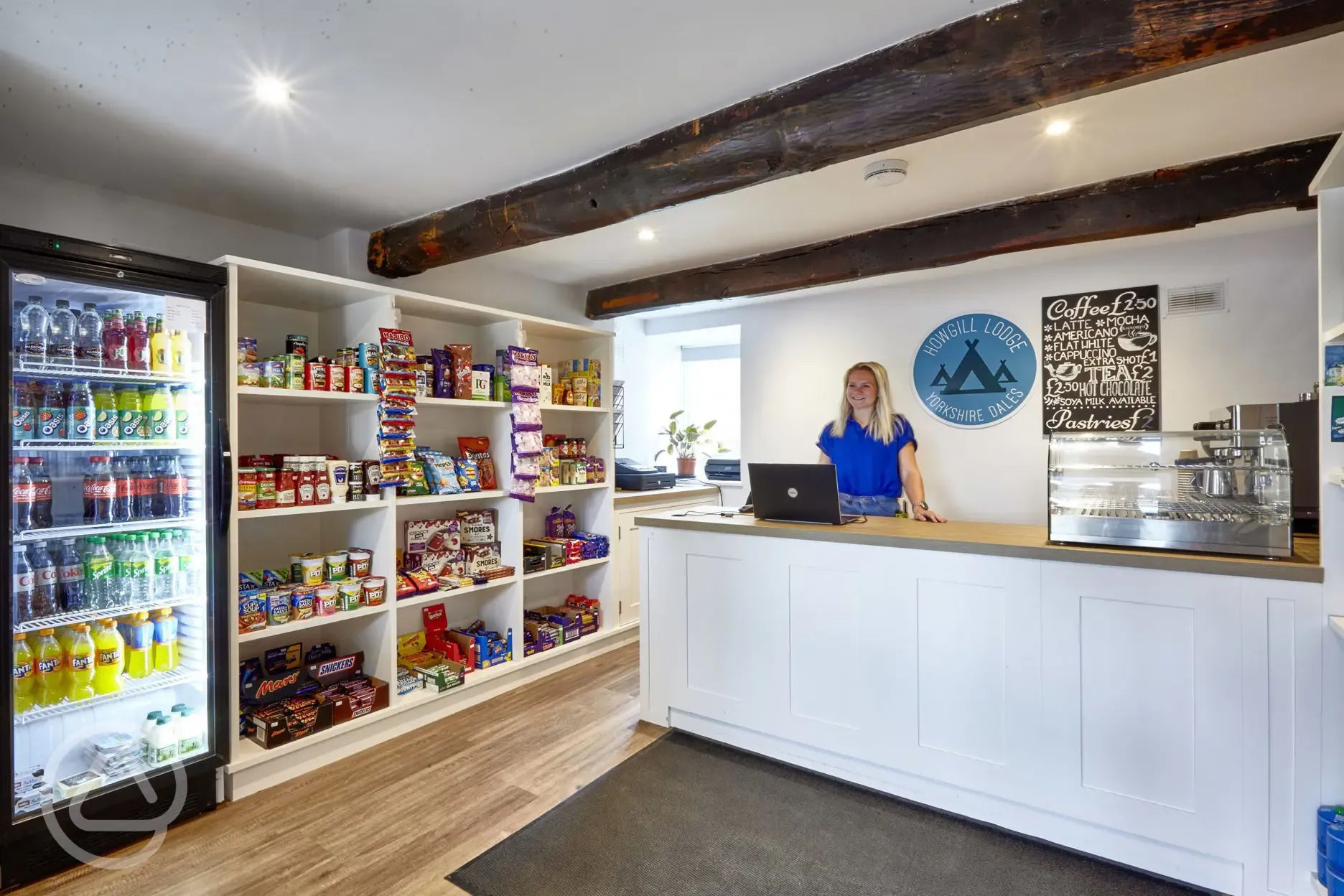 Onsite shop stocking essential items