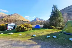Non electric wild pitches with mountain views at Red Squirrel Campsite