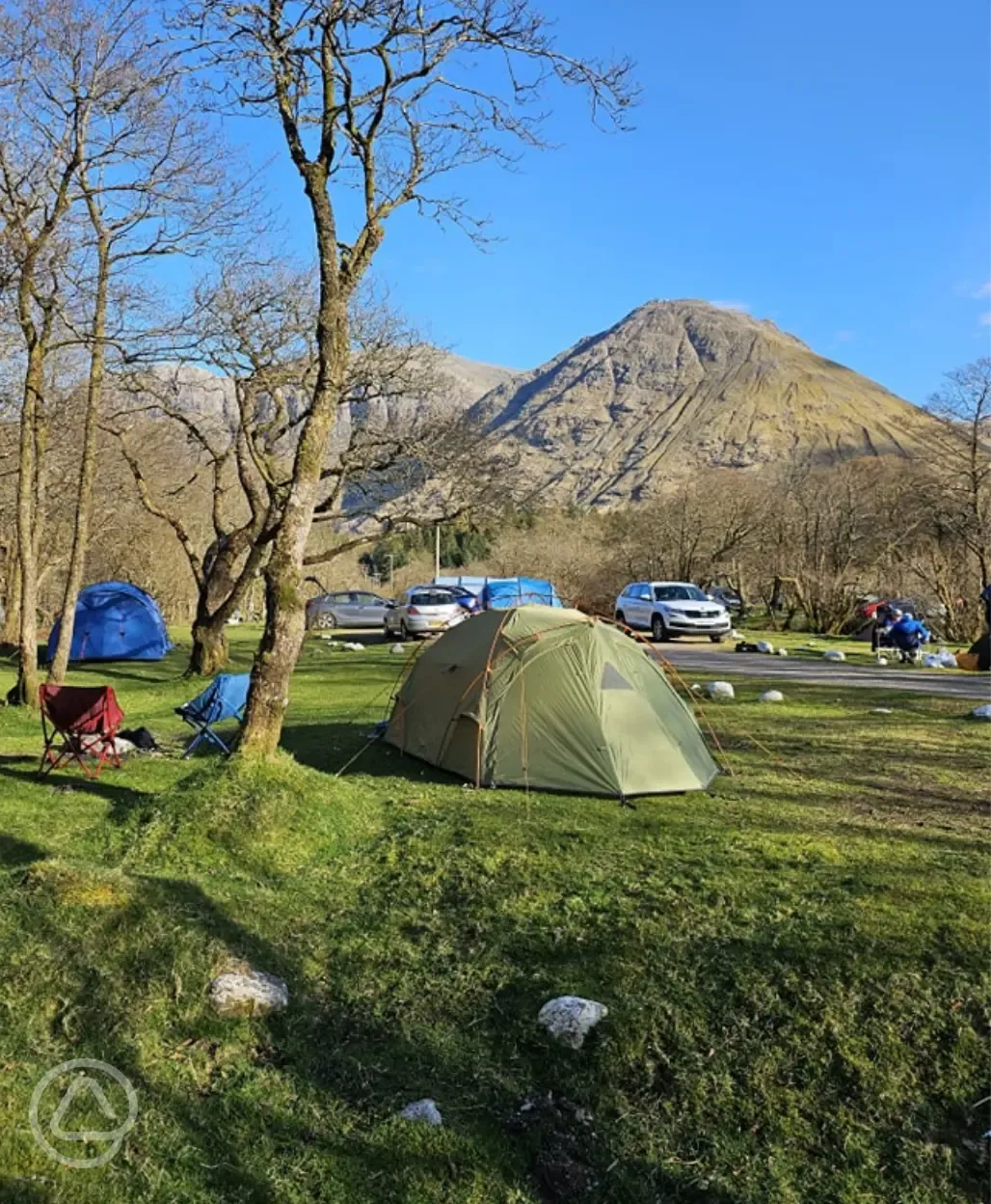 Non electric wild pitches with mountain views